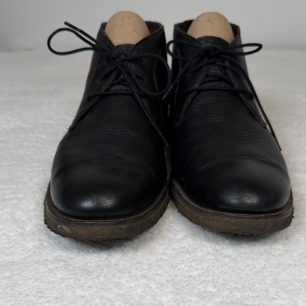 Johnston & Murphy‎ Men's Black Leather Lace-Up Chukka Boots Size 11